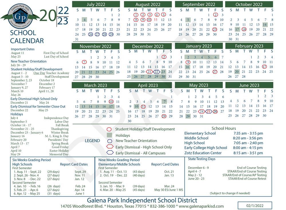  2022-23 School Calendar